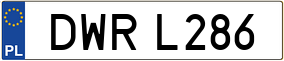 Trailer License Plate